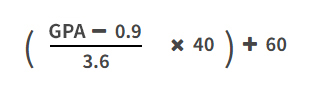 How to calculate and convert scores image